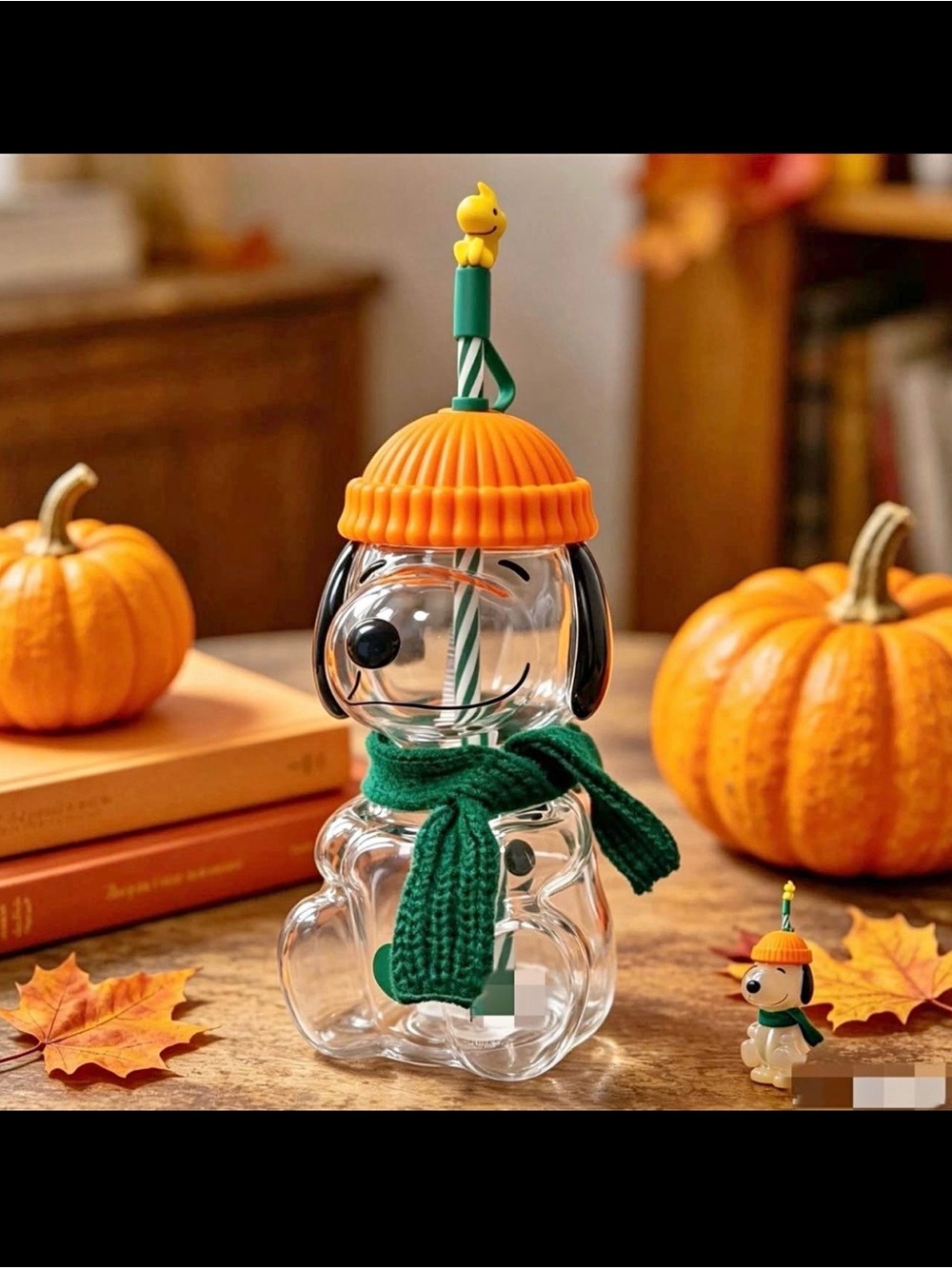 Starbucks x Peanuts glass cup Snoopy Straw - Picture 6 of 6